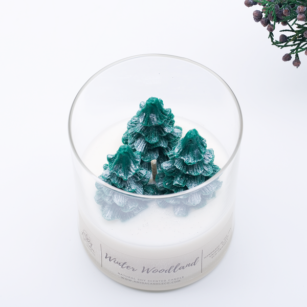 Christmas Tree Candle with Gift Box