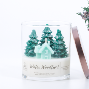Christmas Tree House Candle with Gift Box
