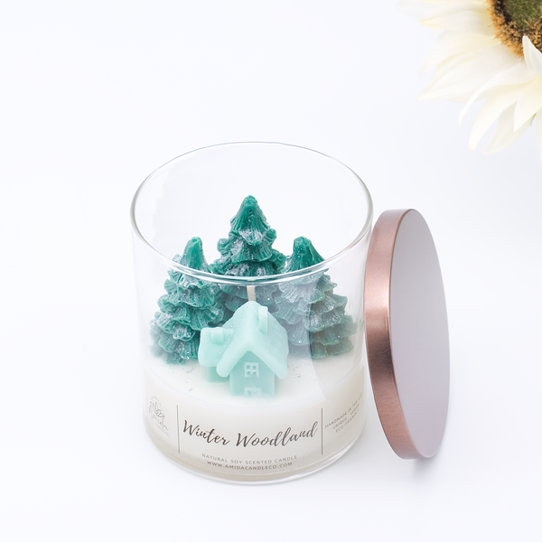 Christmas Tree House Candle with Gift Box