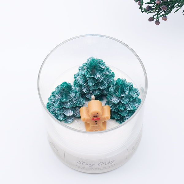 Christmas Tree Candle with Gift Box Soy Scented Candle