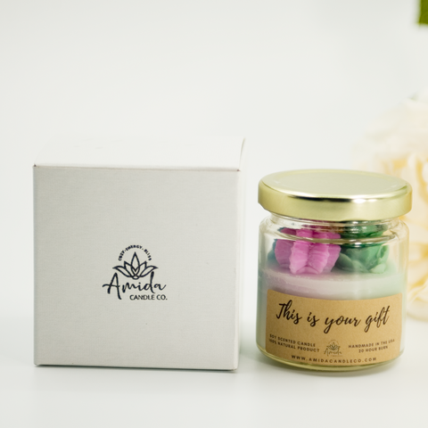 amida candle co., homemade candles, terrarium soy candle, cactus cacti candle, vagan candle, birthday gifts, girlfriend gift, anniversary gift, coffee table decor candle, lake house decor, bookshelf decor, housewarming gift, farmhouse candle, natural scented, ready to ship, luxury candle, pure soy wax